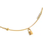ELENYS Amora Lock – pozlacený náhrdelník 18K žluté zlato Délka: 40+7,5 cm / max. 47,5 cm pozlacený náhrdelník 18K žluté zlato