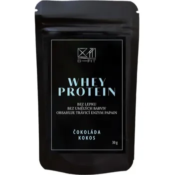 Protein B-Fit Club Whey protein Čokoláda - Kokos 30 g + 2 měsíce na vrácení zboží