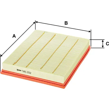 Vzduchový filtr Vzduchový filtr VALEO 585032