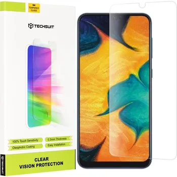 Techsuit Tvrzené sklo Clear Vision Samsung Galaxy A30 A50 A20 A30s M21 M31 Průhledné