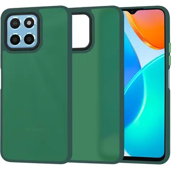 Pouzdro na mobilní telefon Techsuit HaloFrost Series Honor X6 X8 5G 70 Lite Midnight Green