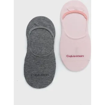 Dámské ponožky Ponožky Calvin Klein 2-pack dámské, růžová barva, 701218771 701218771.NOS 30X, vel. 35/38