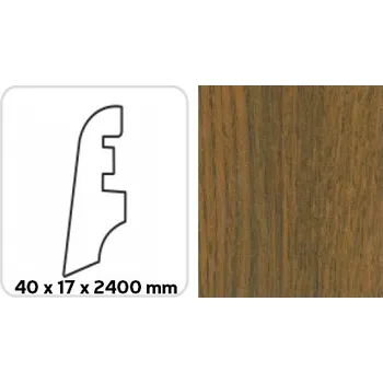 Podlahová lišta Soklová lišta K-PRODUKT KP 40 DUB G 5153 2,40 bm