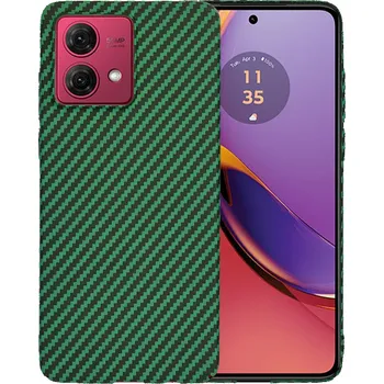 Pouzdro na mobilní telefon Techsuit Carbonite FiberShell kryt Motorola Moto G84 zelený