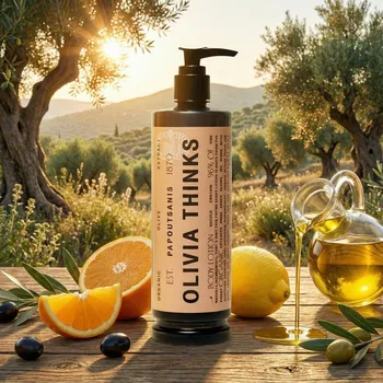 Tělový krém 380ml OLIVIA THINKS (pumpičkový dávkovač MAGNET)