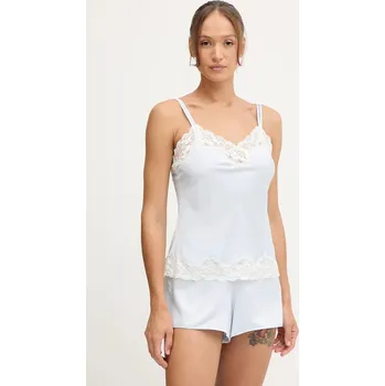 Dámské pyžamo Pyžamo Lauren Ralph Lauren dámské, černá barva, saténové, ILN11684 50X, vel. L