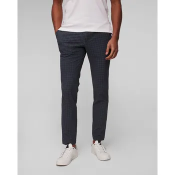 Pánské kalhoty Tmavě Modré Pánské Kalhoty Alberto Ian-revolutional Check Wr 17015954-89