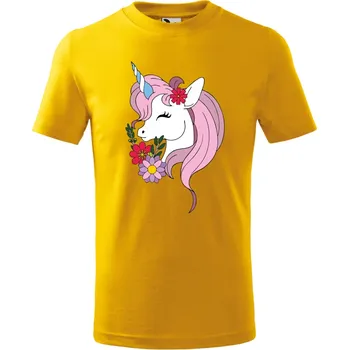Dětské tričko Jednorožec Barva: ŽLUTÁ, Velikost: 110