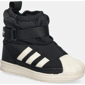 Dívčí zimní obuv Dětské zimní boty adidas Originals SUPERSTAR 360 WTR BOOT JQ7951 černá 99X, EUR 27