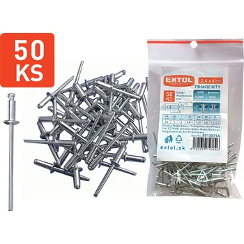 Nýt Extol Premium trhací nýty hliníkové 2,4x6mm, 50ks, 8813831A