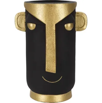 Váza Váza Tribal 40 cm černá/zlatá