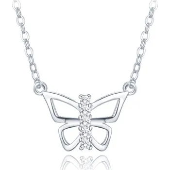 Náhrdelník Stříbrný náhrdelník motýlek JMAD0053SN40