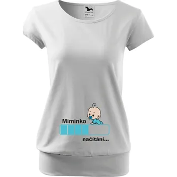 Těhotenské tričko - Načítání Chlapeček Barva: Bílá, Velikost: 3XL