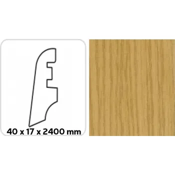 soklová lišta Soklová lišta K-PRODUKT KP 40 DUB C 12006 2,40 bm