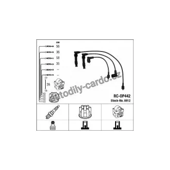 Zapalovací kabel Sada kabelů pro zapalování NGK RC-OP442 - OPEL
