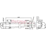 METZGER Brzdová hadice GREENPARTS MTG 4111558