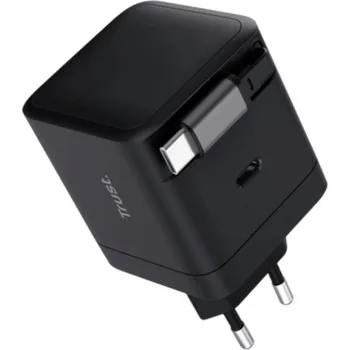 TRUST Nabíječka MAXO 65W, s kabelem, USB-C, černá