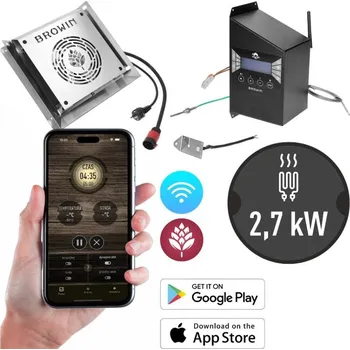 Udírna Browin Sada DragON s Wi-Fi pro udírny - topné těleso 2700W s řídící jednotkou a regulátorem