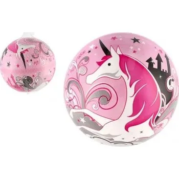 Dětský míč Míč nafouknutý jednorožec vinyl průměr 22cm v síťce