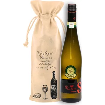 Víno Plátěný pytlík - hermelín, Nejlepší Vánoce s vínem Víno: Sauvignon 2024 - Lahofer
