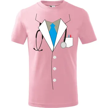 Dětské tričko Doktor Barva: Růžová, Velikost: 122