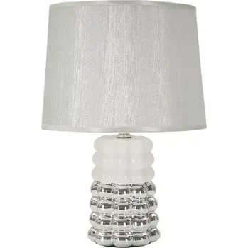 Lampička Stolní lampa Lace 33 cm stříbrná