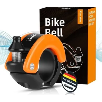 Zvonek na kolo ICOCOPRO Mini zvonek na kolo – hlasitý zvonek na kolo s hlasitostí 100 dB pro horská kola,
