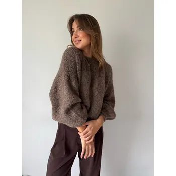 Dámský svetr Mishel Svetr Onny tm.hnědá Velikost: UNI