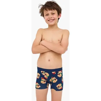Cornette boxerky chlapecké 701/152 Teddy - modrá, 86-92 (Chlapecké vánoční boxerky Cornette)
