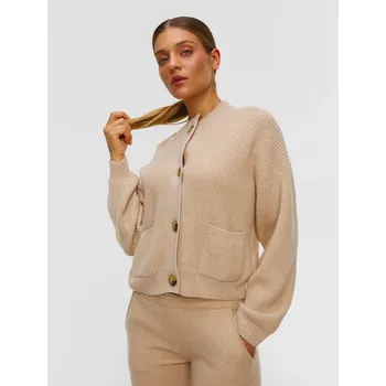 Dámský svetr Béžový Kašmírový Dámský Kardigan Kujten Milan F4776-2