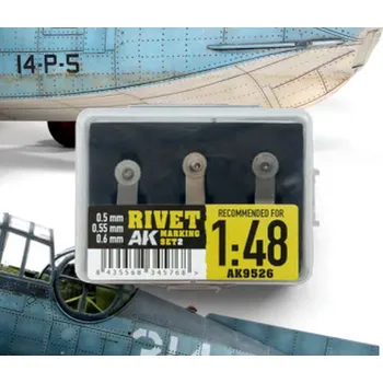 AK Interactive AK-Interactive RIVET MARKING SET 2 for 1/48 scale (nýtovadlo)