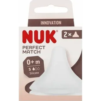 Kojenecká láhev NUK 436065 PERFECT MATCH SILIKONOVÁ SAVIČKA NA LÁHEV 0+, 2KS 538923, 10709032