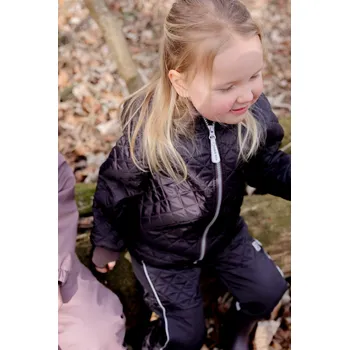 MIKK-LINE Dětský termo set bunda a kalhoty – tmavě hnědá Raisin – Velikost: 116 Hnědá 116