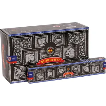 Čajovna Karton Satya Super Hit indické vonné tyčinky 12 krabiček. Množstevní sleva.