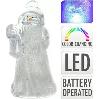 Vánoční dekorace Vánoční figurka 8 cm s LED světlem (mix/cena 1ks)