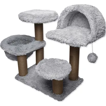 Škrabadlo/Odpočívadlo Magic Cat Milano šedé 75x65x108cm