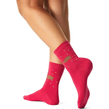 Oblečení a móda Vlnka Vánoční bavlněné ponožky zlaté prasátko velikost ponožek 39-42