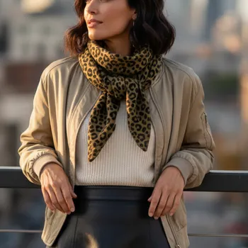 Šátek ROSE IN APRIL Mušelínový šátek BIANCA - Graou Olive