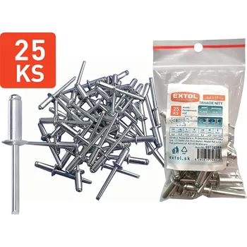 Nýt Extol Premium trhací nýty hliníkové 6,4x19mm 25ks, 8813878A