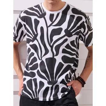 Pánské tričko Sinsay - Tričko s krátkým rukávem - bílá - 9942I-00X - 9942I-00X-M