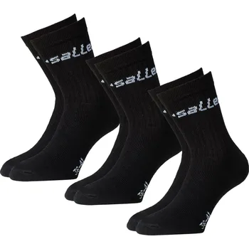 Pánské ponožky Saller KOMBI Sportovní ponožky 3 páry BARVA: 360 černá-bílá, Velikost: 30-35 – balení 3 párů