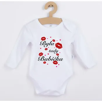 Kojenecký body Originální dětské body s potiskem Byla tady babička Velikost: 92