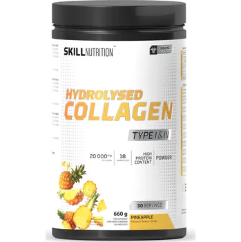 Kloubní výživa Skill Nutrition Hydrolysed Collagen Type I & III - 660 g Příchuť: Pineapple