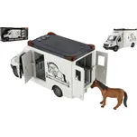 Auto přepravník zvířat s koněm, se světlem a zvukem