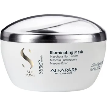 Vlasová regenerace Alfaparf-Milano Kolekce-pece-o-vlasy Semi-di-LinoDiamond Illuminating Mask 200 ml (1&nbsp;795,00 Kč / 1 l)