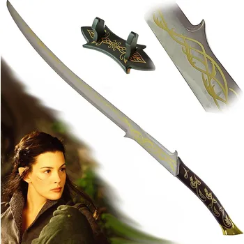 Replika zbraně Pán prstenů Arwen elfský meč se stojánkem 97 cm