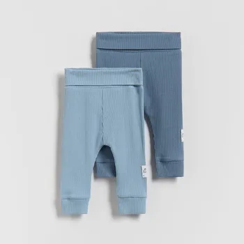 Chlapecké kalhoty Reserved - Sada 2 legín s vysokým podílem bavlny - ocelově modrá - 370FP-95X - 370FP-95X-74