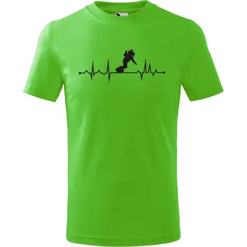 Chlapecké tričko Dětské tričko Tep Snowboard Barva: SVĚTLE ZELENÁ, Velikost: 122