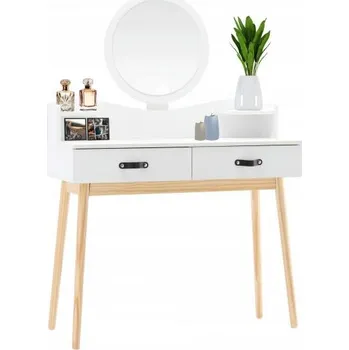 Toaletní stolek CHOMIK Moderní Toaletní stolek 100x40x139cm + LED osvětlení PHO1602