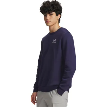 Pánská mikina Pánská mikina Under Armour UA Essential Fleece Crew 1374250-410 Modrá 3XL